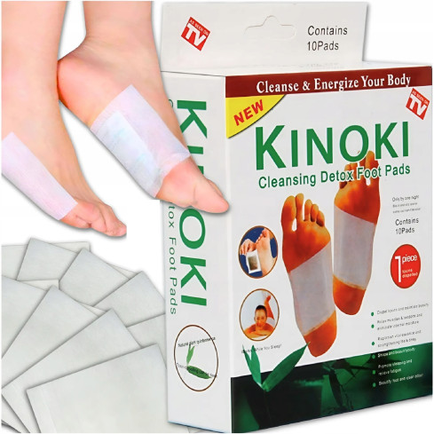 AS7 Kinoki-Pflaster zur Entgiftung von Giftstoffen – Detox für die Füße – Entgiftung
