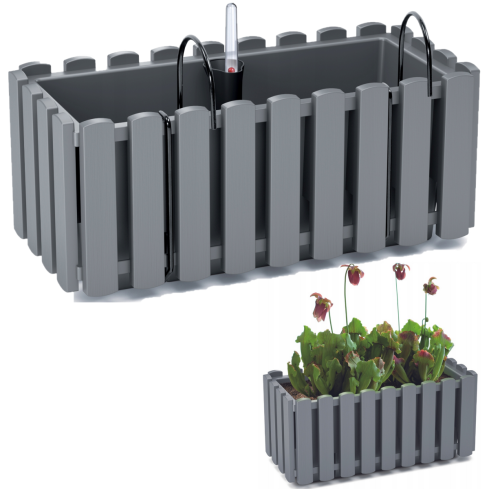 DDEF400W-405U BALKONTEICHKASTEN 38cm MIT GRIFFEN grau Feuchtigkeitsmesser Stein