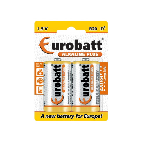 RT23A Alkali-Batterien PLUS LR20 Eurobatt, 2 Stück