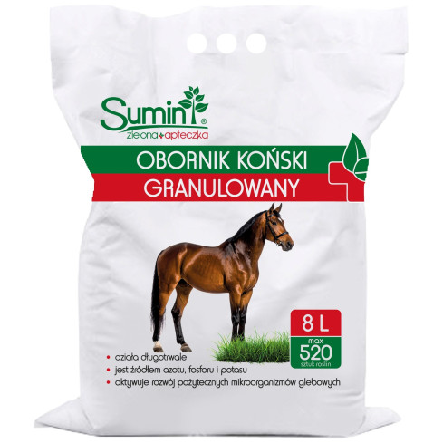 Pferdemist-Dünger, granuliert, natürlich, Allzweck, Sumin, 8 l