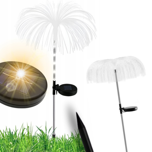 TG71397 SOLAR LAMPE 2PCS/GARTEN LED QUALLE STAMPFENDES LICHT