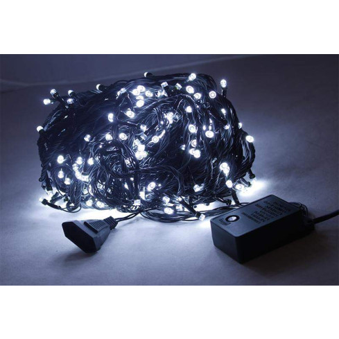 SW9 Weihnachtsbaumbeleuchtung 500 LED weiß kalt weiß THICK CABLE