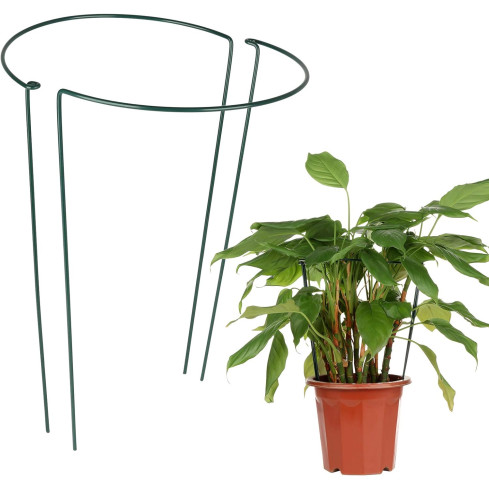 TG77641 Ringstütze, Metallstütze, Blumenpflanzenstütze, 60cm 2Stk.