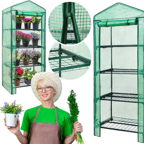 TG71365 GARTEN-BALCON-RACK 4 Böden 160x70x50cm UV4 für BALKON FOLIAK