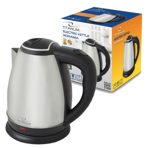 TKK001I ELEKTRISCHER Wasserkocher kabellos 1,8l INOX MAT