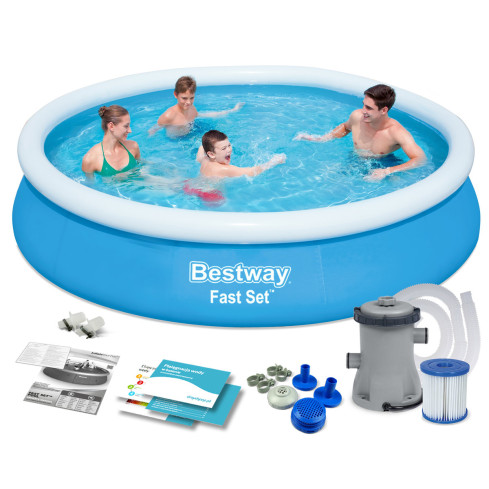 57274 BESTWAY 366x76cm GARTENBECKEN + PUMPE