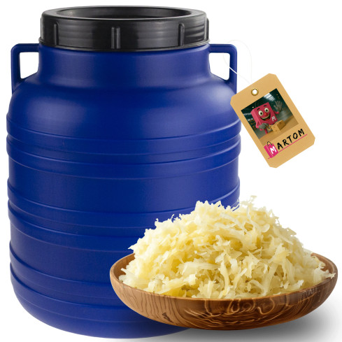 C10 KUNSTSTOFFFASS FÜR EINLEGEGURKEN 10L MIT GRIFF
