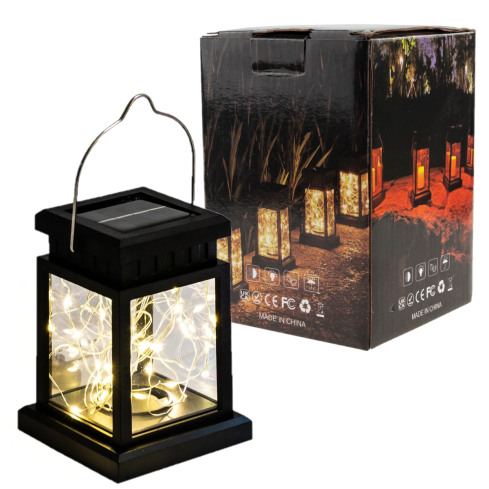 TG67267 SOLAR LED FLAMMER LAMPARNIA DRUCIKA OGROD LAMPION FÜR BALKON TERRASSE