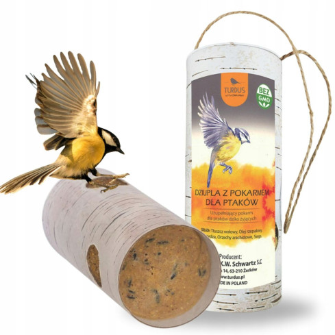 Futterhäuschen für Wildvögel, natürliches Futter für überwinternde Vögel, Vogelfutter, Turdus, 900 g