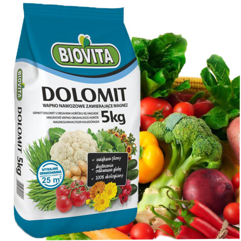 Dolomit, Kalzium-Magnesium-Dünger, Kalzium-Magnesium-Dünger für den Rasen, Biovita, 5 kg
