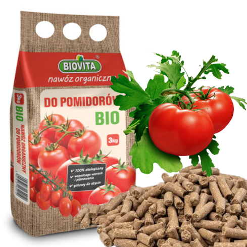 Organischer Dünger für Tomaten, BIO-Granulat, natürlich, Biovita 3 kg