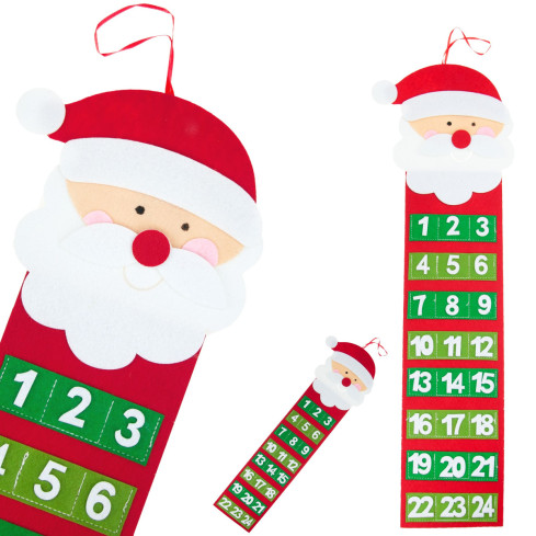 C51001 ADVENTSKALENDER WEIHNACHTSWUNDER SCHNEEMANN FILZ HÄNGEND BLANK
