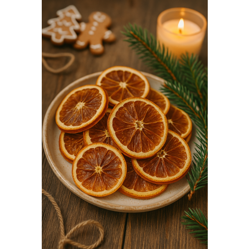 CV37139 Getrocknete Orangenschalen, Kranzschmuck, Dekoration, 50 g