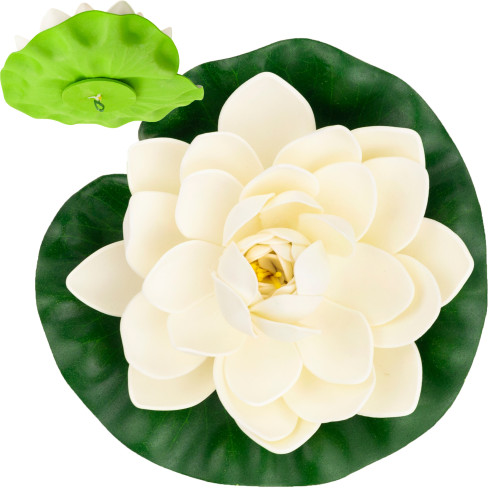 Wasserlilie, schwimmende Kunstblume, Lotusblume, für den Teich, aus Schaumstoff