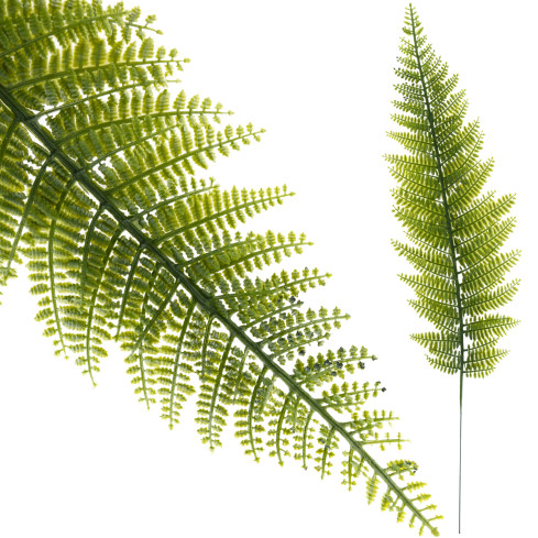 CV11682 Farn, wie echt, künstlicher Farn, Zweig aus Silikon, Blatt auf Stiel, 50 cm