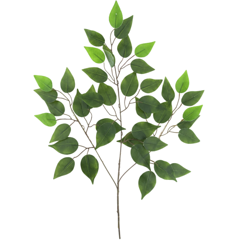 CV33351-2 Ficusblatt, künstlicher Zierzweig für Blumensträuße und Vasen