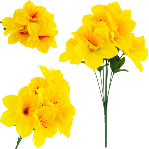 CV22107 Narzissen-Strauß, künstliche Narzissen, Blumen für die Vase, Frühlingsarrangement