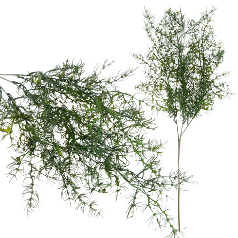 CV13686-3 Dekorativer Zweig, Spargel, künstliche Blumen, dekoratives Accessoire für Grabsträuße