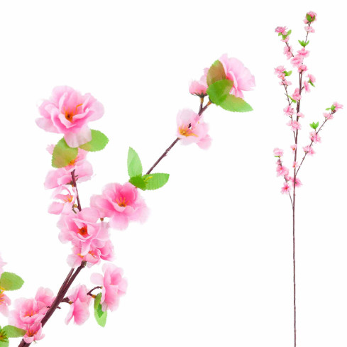 CV27017-2 Apfelblüten, Blütenzweig, Apfelbaum, schöne große rosa Blüten, 120 cm