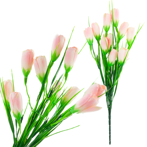 CV27023-2 Pulver Krokusse Krokus Strauß künstliche Blumen Frühling Dekoration Dekoration für Vase