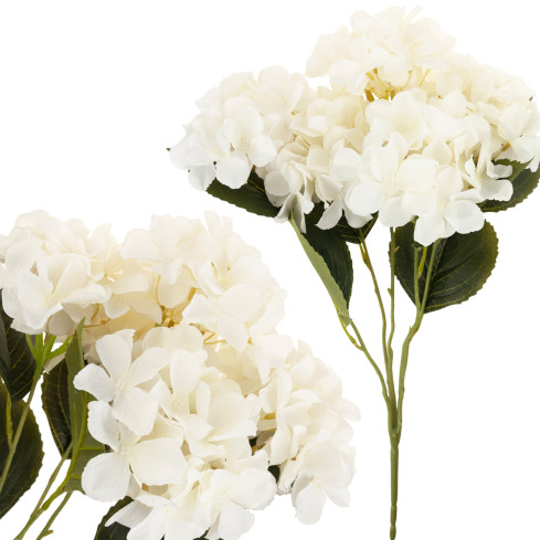 CV28571-1 HORTENSIE DICHTEN SCHÖNEN STRAUSS VON HORTENSIEN KÜNSTLICHE BLUMEN WIE LIVE-WEISS X5