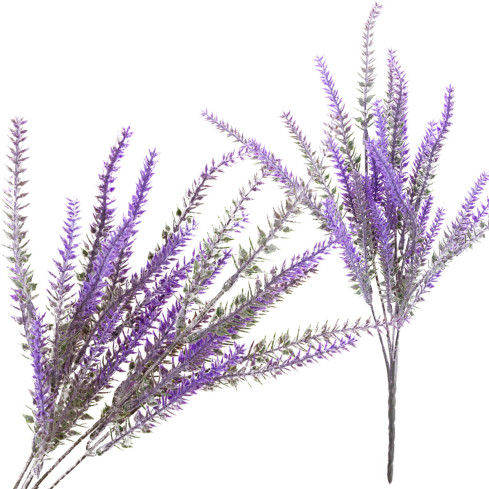 CV31717 Lavendel – Strauß aus künstlichem Lavendel, Zweige, 5 Stück, künstliche Blumen, naturgetreu