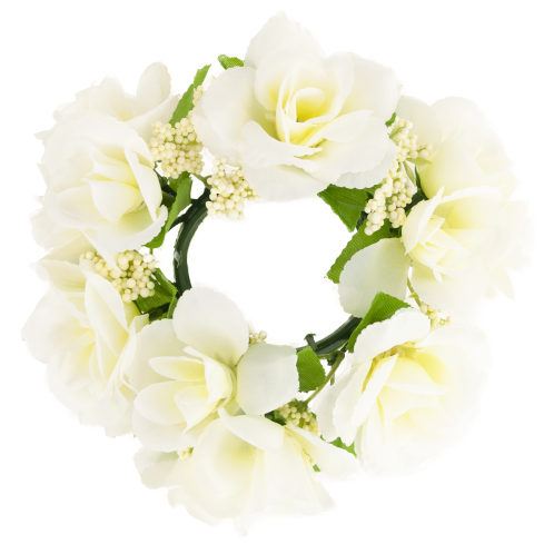 Dekorativer Rosenkranz, Rosen im Kranz, Frühlingsdekoration, Ostern