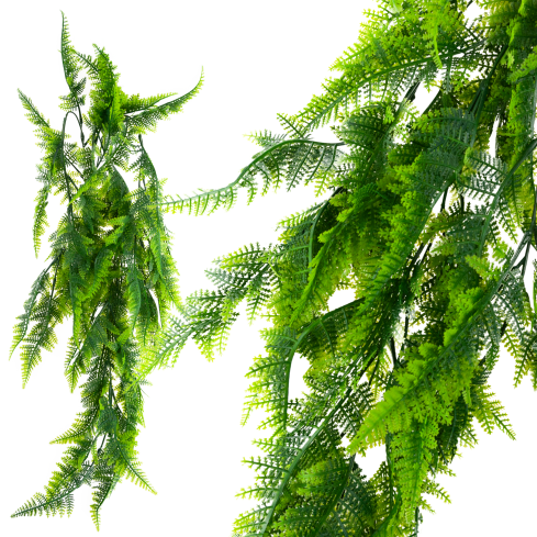 CV32617 ÜBERHÄNGENDER KÜNSTLICHER FARN 85 CM DICHT INDOOR HÄNGEPFLANZE DEKORATIV