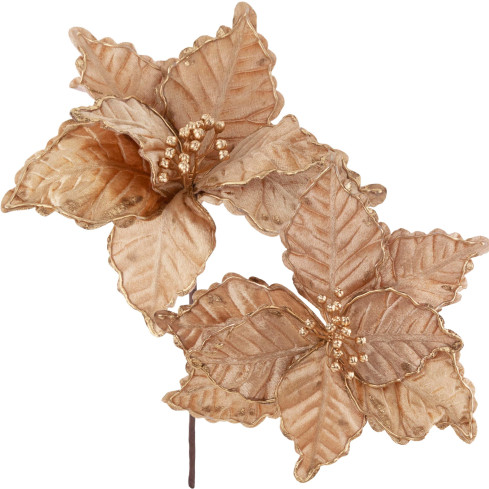 CV34186-3 Weihnachtsstern, Poinsettie für den Weihnachtsbaum, groß, auf Stiel, Dekoration