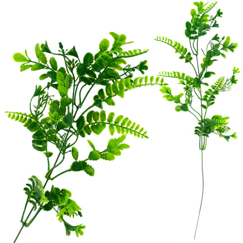Künstlicher Zweig, grün, mit Beeren, als Dekoration für Blumensträuße und Gestecke, 41 cm