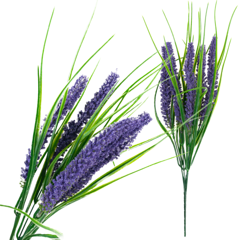 Künstlicher Lavendelstrauß, Lavendel für die Vase, Kunstblumen, Wohnaccessoire, 5 Zweige