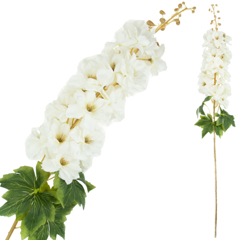 CV41524 – 1 Stück künstliche Zier-Löwenzahnblüte, weiß, 95 cm