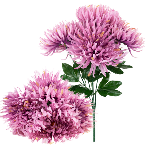 CV41649-mix-2 Chrysanthemen im Strauß, wie echt aussehende künstliche Chrysanthemen, 45 cm, Premium-Qualität