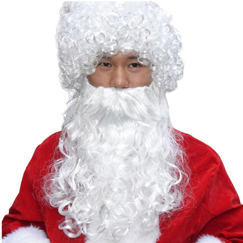 TG51204 Weihnachtsmannbart für das Kostüm, Verkleidung als Weihnachtsmann, Kostüm