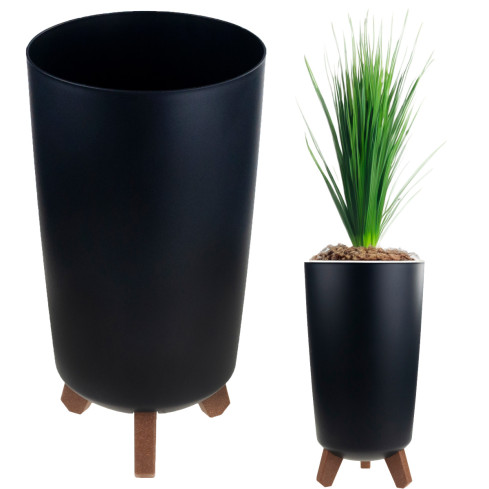 DGTL200-S433 GUARDIAN FLOWER POTS HIGH ON FLOWER LEVELS Anthrazit PALM TREE