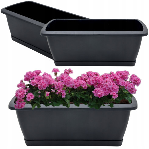 ISE400P-S433 ANTHRACITE BALKON-BODENPLATTE 17l