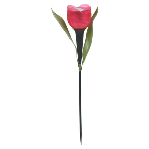 Solar-Blumenlampe, Tulpenlampe, rot, 29 cm, 1 Stück