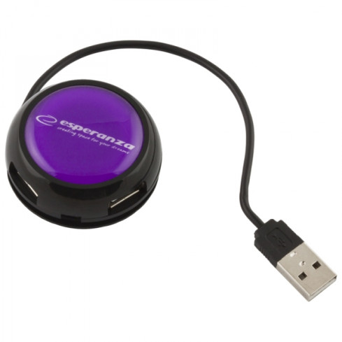 ES272F USB 2.0 HUB 4 ANSCHLÜSSE YOYO LILA