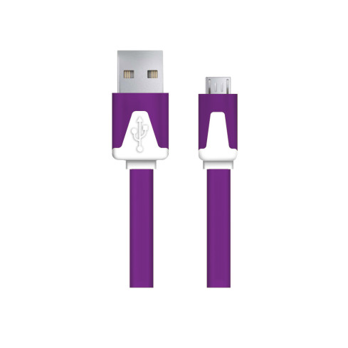EB183V ESPERANZA MICRO USB 2.0 A-B M/M 1.0M FLACH LILA KABEL