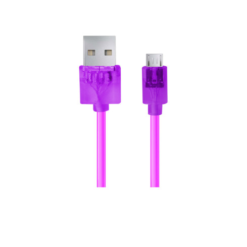 EB184V ESPERANZA MICRO USB 2.0 KABEL A-B M/M 1.0M LILA TRANSPARENT