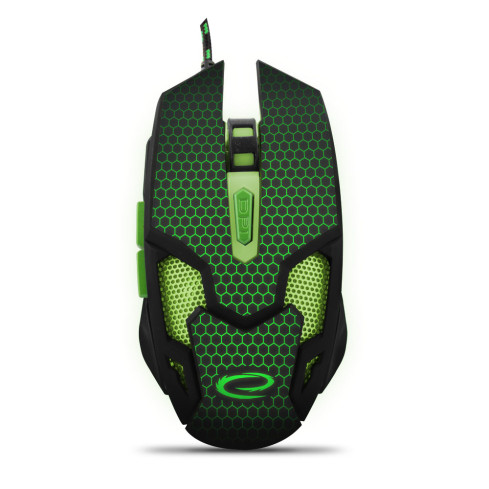 EGM207G ESPERANZA MAUS KABELGEBUNDEN. FÜR GAMER 6D OPT. USB MX207 KOBRA GRÜN
