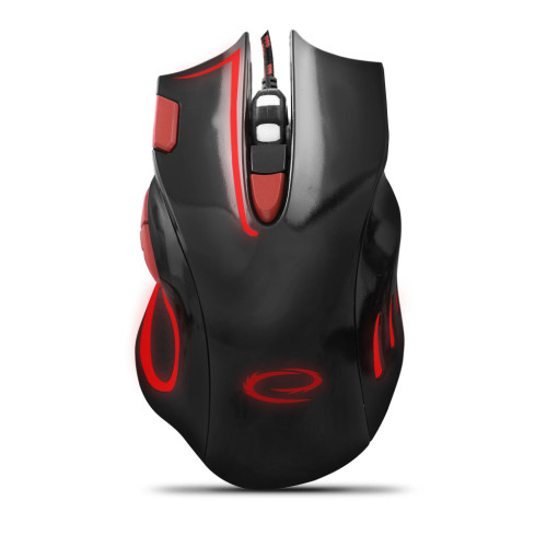 EGM401KR ESPERANZA MAUS KABELGEBUNDEN. FÜR GAMER 7D OPT. USB MX401 HAWK SCHWARZ/ROT