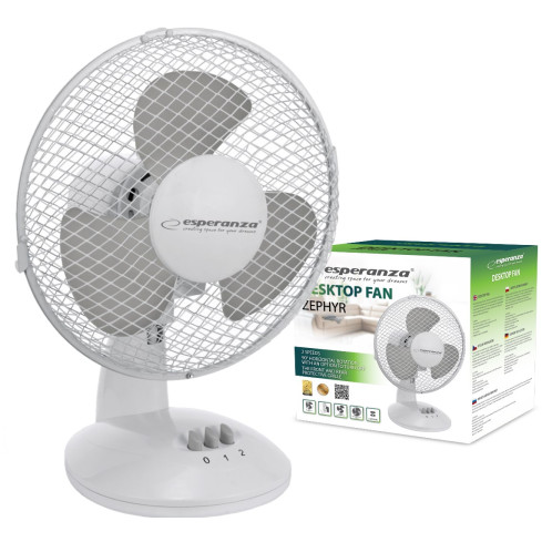 EHF004WE ZEPHYR TISCHVENTILATOR WEISS GRAU