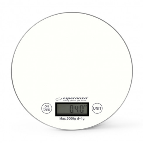 ES156B MANGO RUNDE KÜCHENWAAGE WEISS