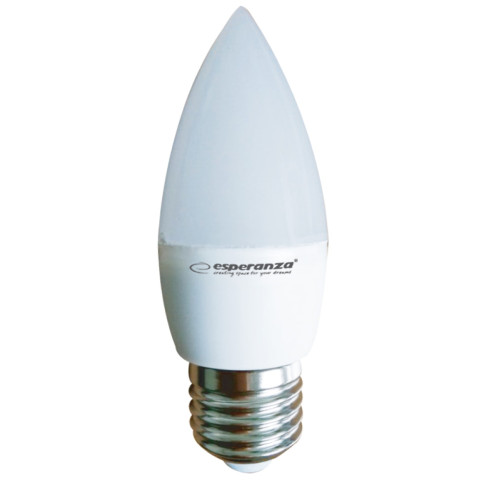 ELL147 LED-Lampe C37 E27 6W ESPERANZA warmweiß 3000K