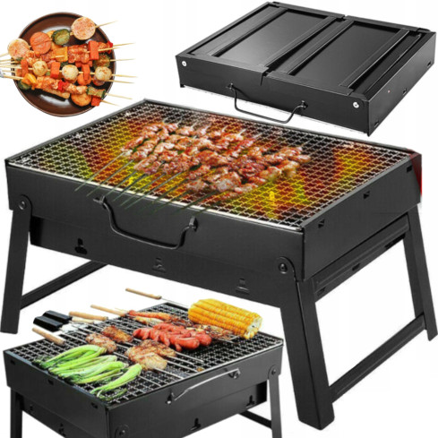 TG56279 GRILL Faltbarer tragbarer Holzkohlegrill für Touristen