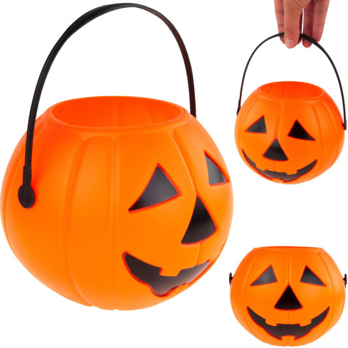 HL33 EIMER KÜRBIS SÜSSIGKEITEN BEHÄLTER GROSS HALLOWEEN SÜSSIGKEITEN