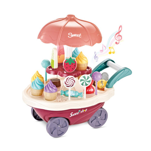 TG67295 Set: Konditorei, Eisdiele, Eis, Donuts, Rollwagen