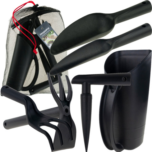 INWN01 GARTENGERÄTE-SET HARKE SCHAUFEL HACKE 6IN1 GARTENGERÄTE
