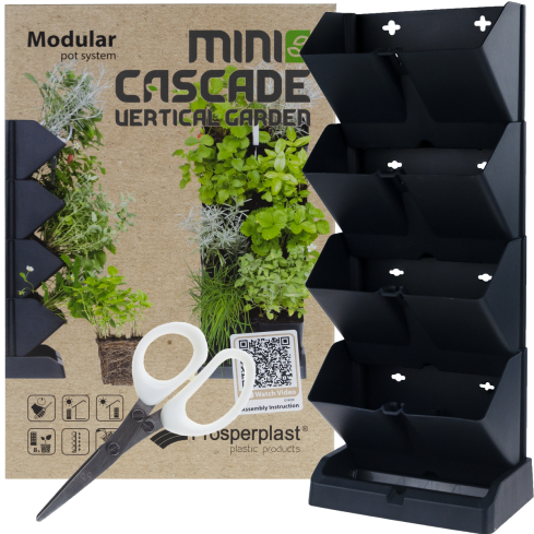 IO1W200-S433 VERTIKALER GARTEN MODULARER KRÄUTERGARTEN STEHENDE TÖPFE TÖPFE KASKADE BLUMENBEET